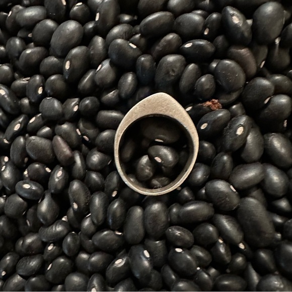 Amazing 7 Stone Menorah Fire Opal Sterling Silver Solid Pyramid Ring Hallmark RL - Picture 5 of 9